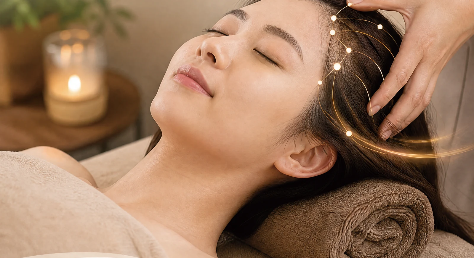 Stress Relief Head + Hydrating Facial SPA · Care scene · treatment reference