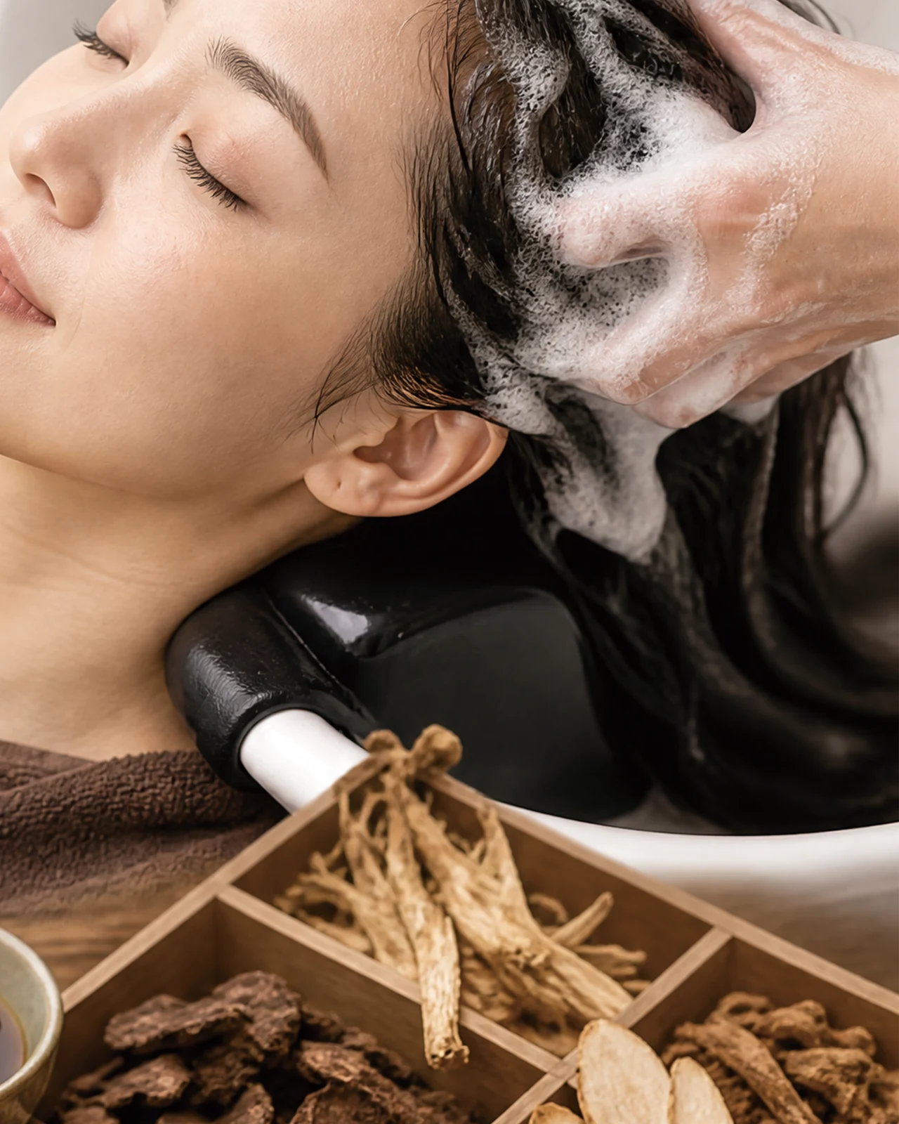 차씨박 허브 헤드 SPA · 케어 장면 · 시술 참고